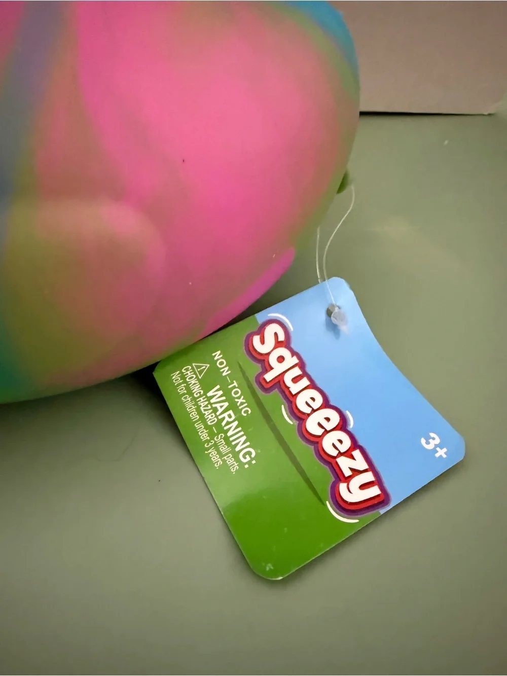 Multicolor Squishy Duck - Pink & Green